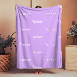 Manta Polar Nombre Fleece Blanket Lavender Personalizado Regal