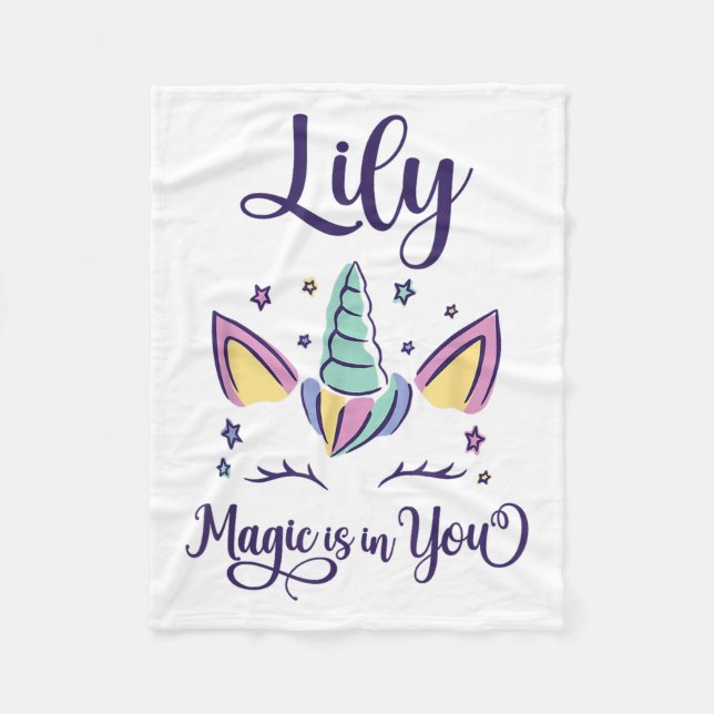 Manta Polar Nombre Lily D Lily  (Anverso)