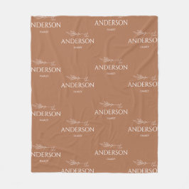 Manta Polar Nombre moderno de la familia Earthy Brown