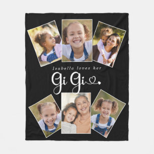 Manta Polar Nombre personalizado ama a la abuela Cute Diversió
