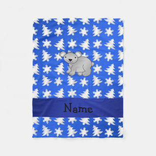 Manta Polar Nombre personalizado: árboles de copas de nieve az