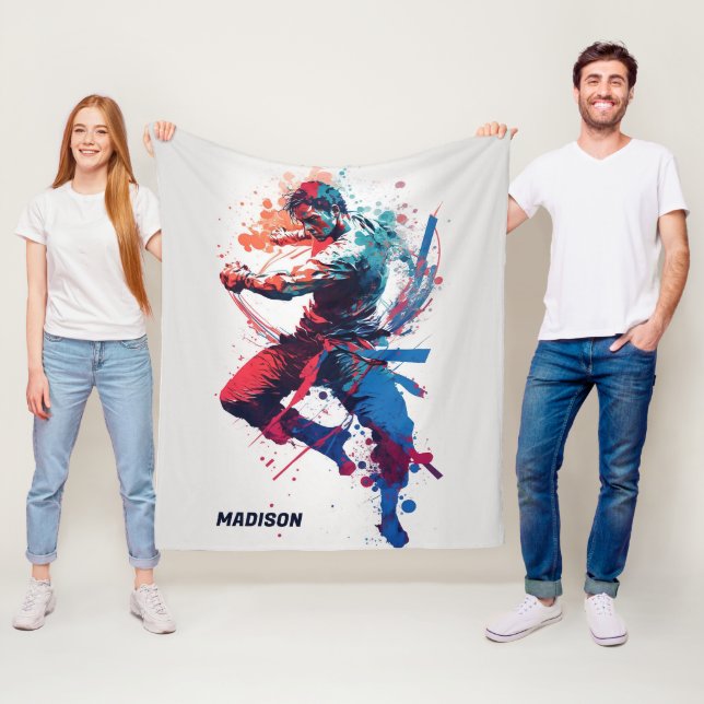 Manta Polar Nombre personalizado Artes marciales (In situ)