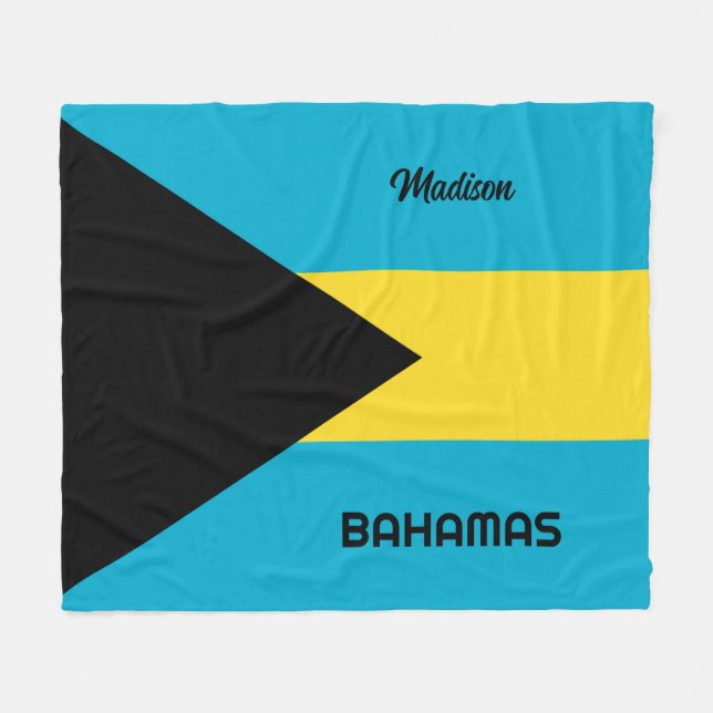 Manta Polar Nombre personalizado Bahamas (Frente (Horizontal))