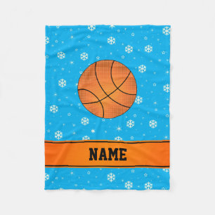 Manta Polar Nombre personalizado basketball cielo lagos de nie