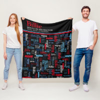 Nombre personalizado Billie que significa rojo bla