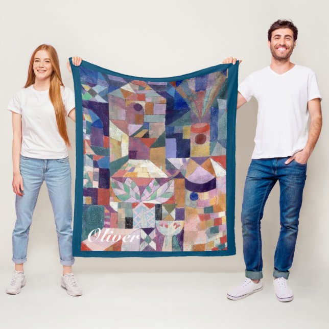 Manta Polar Nombre personalizado Burggarten pintura Paul Klee (In situ)