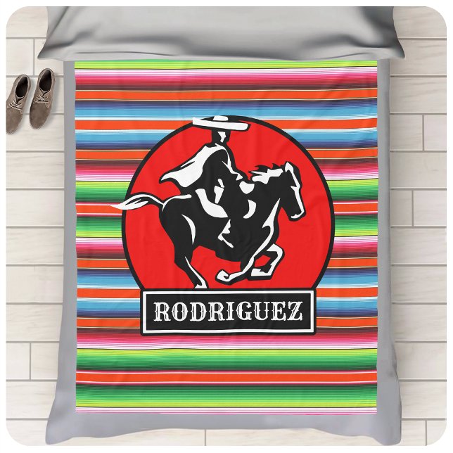Manta Polar NOMBRE Personalizado Carro Caballo Serape Español  (Subido por el creador)