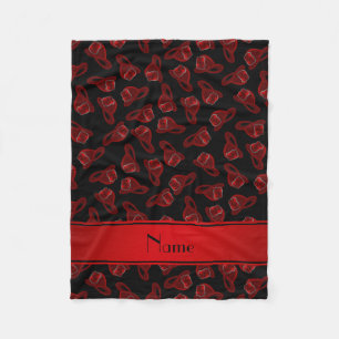 Manta Polar Nombre personalizado Cascos de incendio negro