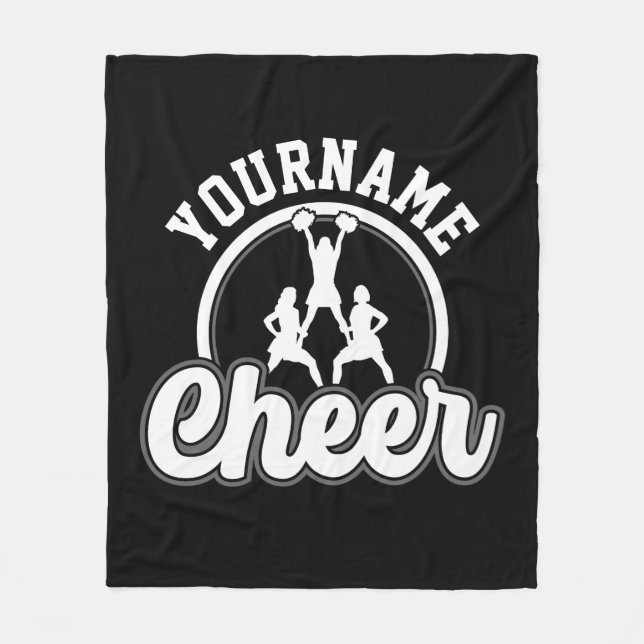 Manta Polar NOMBRE Personalizado Cheer equipo Varsity CheerLea (Anverso)