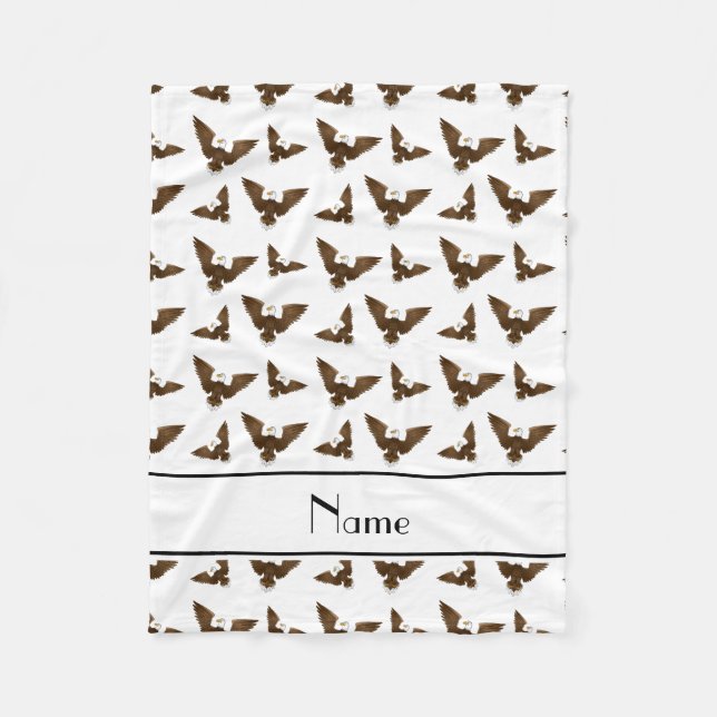 Manta Polar Nombre personalizado de águilas blancas (Anverso)