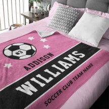 Nombre Personalizado de Jugador de Fútbol Rosa