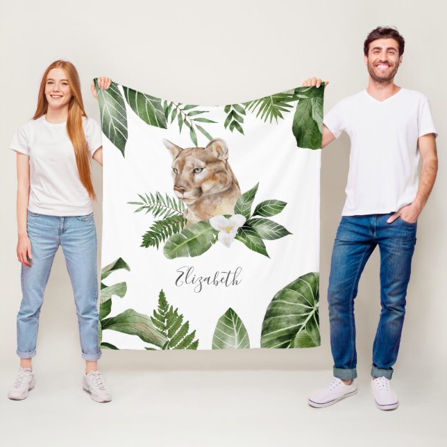 Manta Polar Nombre personalizado de la leona de la salsa de sa (In situ)