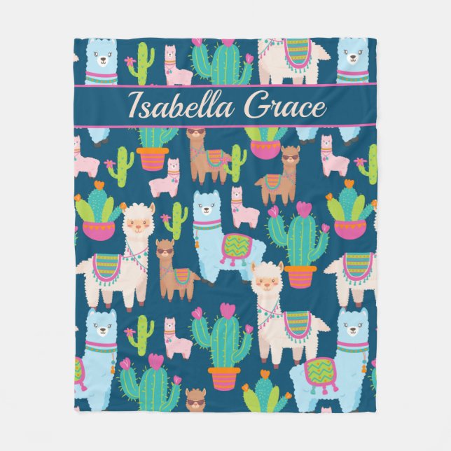 Manta Polar Nombre personalizado de llamada personalizada (Anverso)