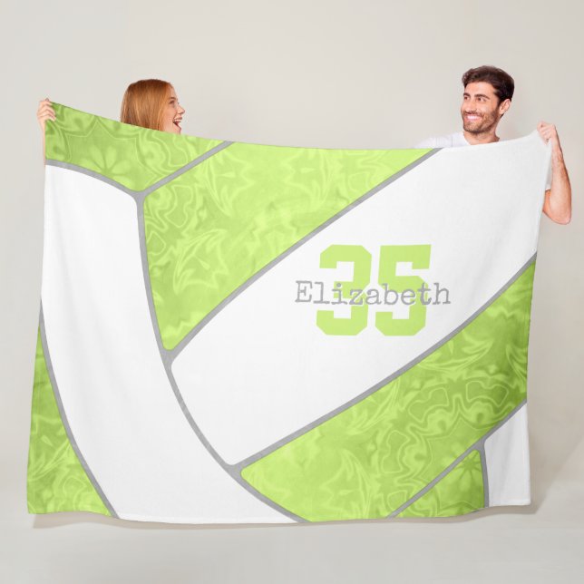 Manta Polar nombre personalizado de los chicas de voleibol ver (In situ)