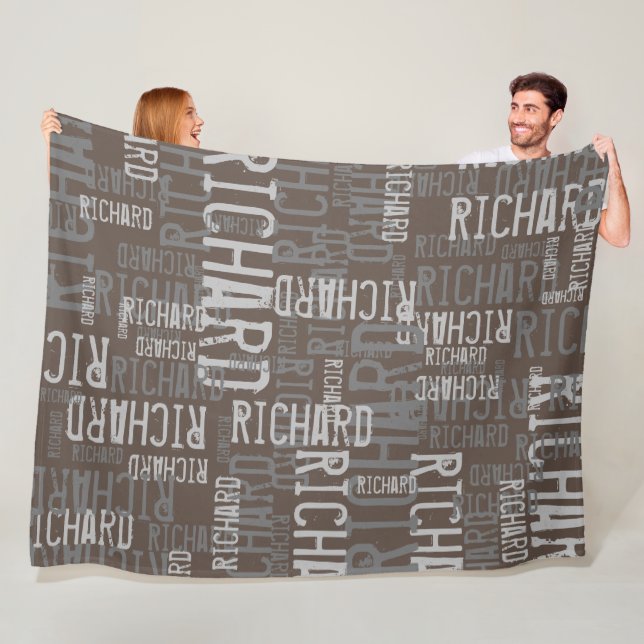 Manta Polar Nombre personalizado de Richard mecanografía moder (In situ)