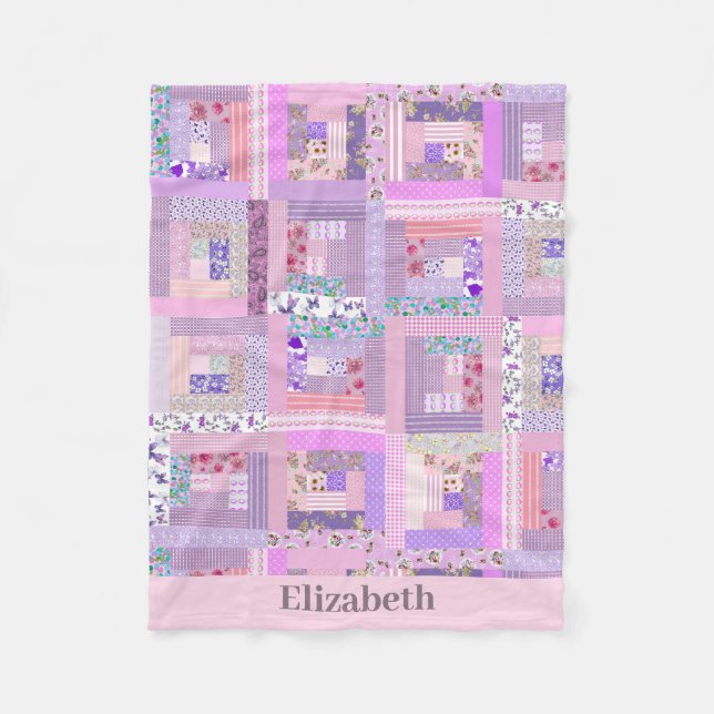 Manta Polar Nombre personalizado del diseño de la inclinación  (Anverso)