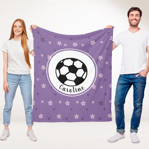 Manta Polar Nombre personalizado del jugador de fútbol estrell