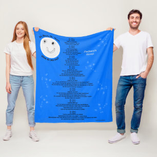 Manta Polar Nombre personalizado del poema infantil del Sr. Mo