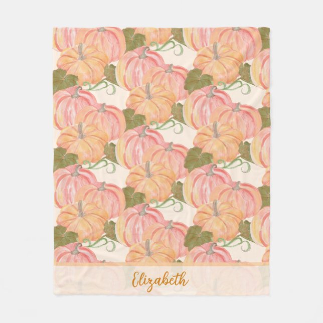 Manta Polar Nombre personalizado del primer cumpleaños de la c (Anverso)