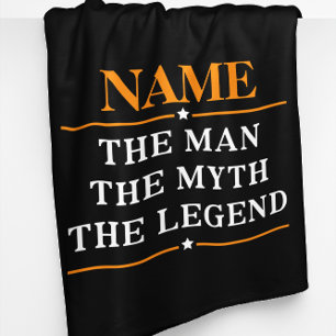 Manta Polar Nombre Personalizado El Hombre El Mito La Leyenda