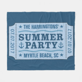 Manta Polar Nombre personalizado fecha y ubicación "entrada Fi