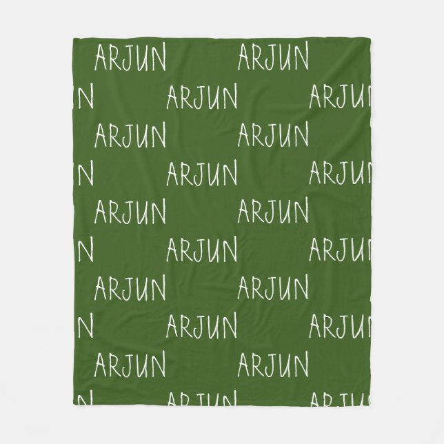 Manta Polar Nombre personalizado Fleece Blanket (Anverso)