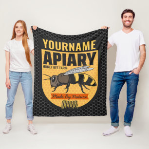 Manta Polar NOMBRE personalizado Granja de colmenas amorosas d