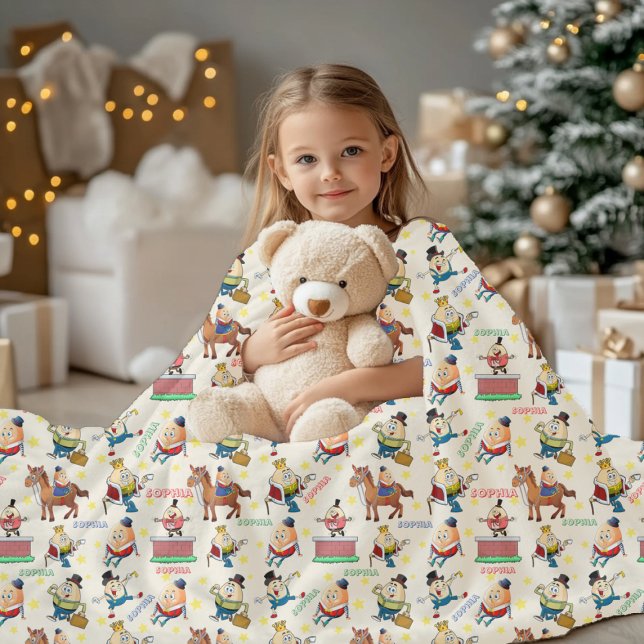 Manta Polar Nombre Personalizado Humpty Dumpty Rhyme (Subido por el creador)