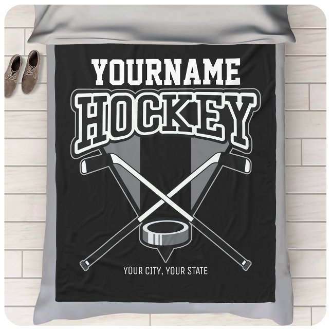 Manta Polar NOMBRE personalizado Jugador de hockey Equipo de p (Subido por el creador)