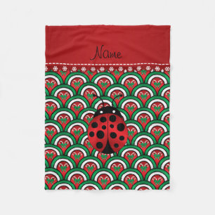 Manta Polar Nombre personalizado ladybug semicírculos de caram