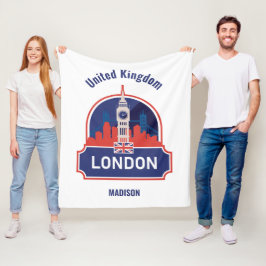 Manta Polar Nombre personalizado Londres