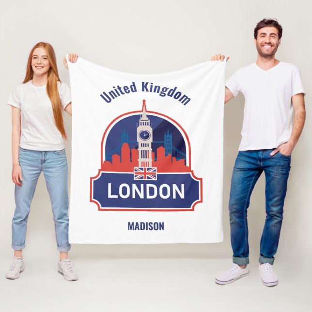 Manta Polar Nombre personalizado Londres (In situ)