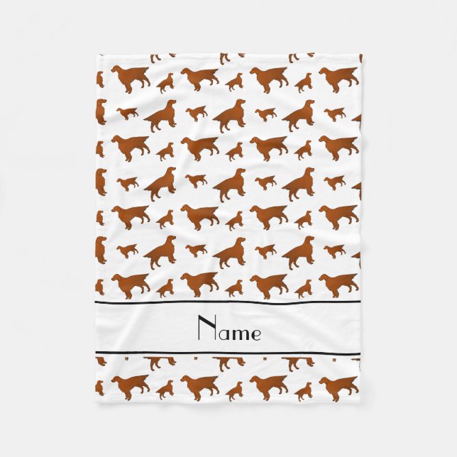 Manta Polar Nombre personalizado Perros limpiadores de irlandé (Anverso)