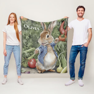 Manta Polar Nombre personalizado Peter Rabbit