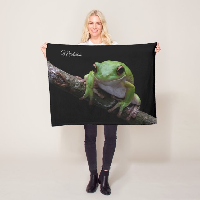 Manta Polar Nombre personalizado Rana Fleece Blanket (In situ)
