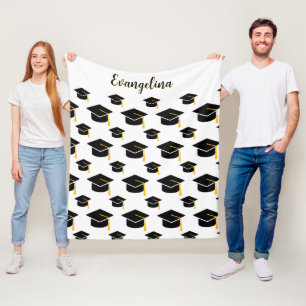 Manta Polar Nombre personalizado simple para graduación