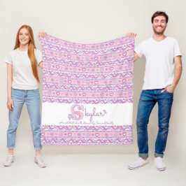 Manta Polar Nombre personalizado Skylar que significa letra s 