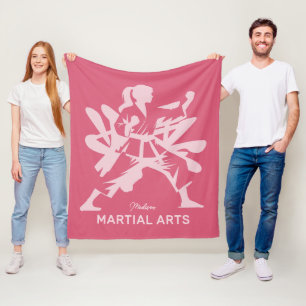 Manta Polar Nombre personalizado, texto y color artes marciale