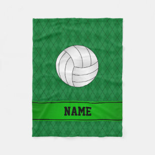 Manta Polar Nombre personalizado Voleibol estilo verde