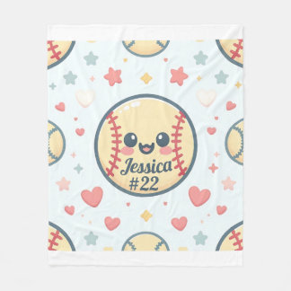 Manta Polar Nombre y número personalizados de la barra de soft