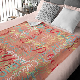 Manta Polar Nombres de color de salmón