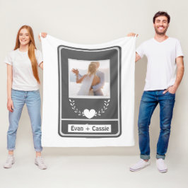 Manta Polar Nombres de fotos de pareja de bodas ELEGANTES