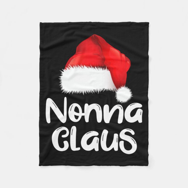 Manta Polar Nonna Claus Christmas Family Matching Santa Hat Pa (Anverso)