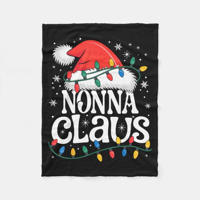 Manta Polar Nonna Claus Funny Xmas Christmas Grandma Holiday S (Anverso)