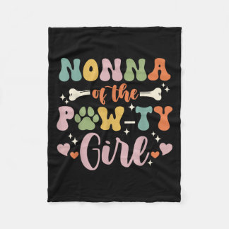 Manta Polar Nonna De La Familia De Abuelas De Perro De Chica P