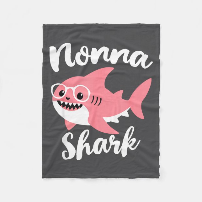 Manta Polar Nonna Shark Mother's Day Grandma Funny  (Anverso)
