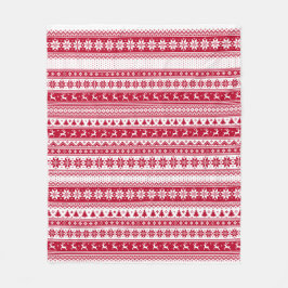 Manta Polar Nórdico - Navidades escandinavos