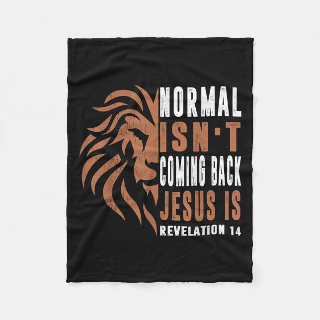 Manta Polar Normal Isnt Coming Back Jesus Is Dad Men Religious (Anverso)