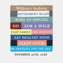 Manta Polar Normas de Jubilación de Gracia Personalizada Humor