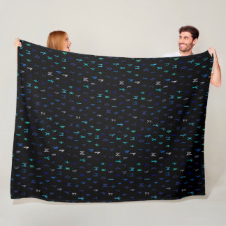 Manta Polar Norse At Night Fleece Blanket